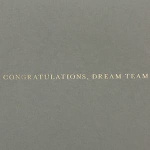 Wedding Card Congratulations Card Dream Team, engagement card for couple, love card, wedding congratulations card image 1