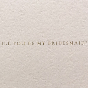 Bridesmaid Card, will you be my bridesmaid card, asking bridesmaid proposal, bridesmaid gift, gold foil bridesmaid card proposal