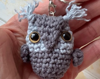 Baby Owl Keychain Purse  / Bag / Backpack Charm