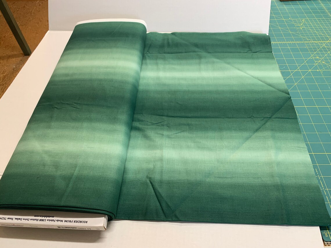 Boundless Blenders Ombre Green Fabric by the Yard Etsy