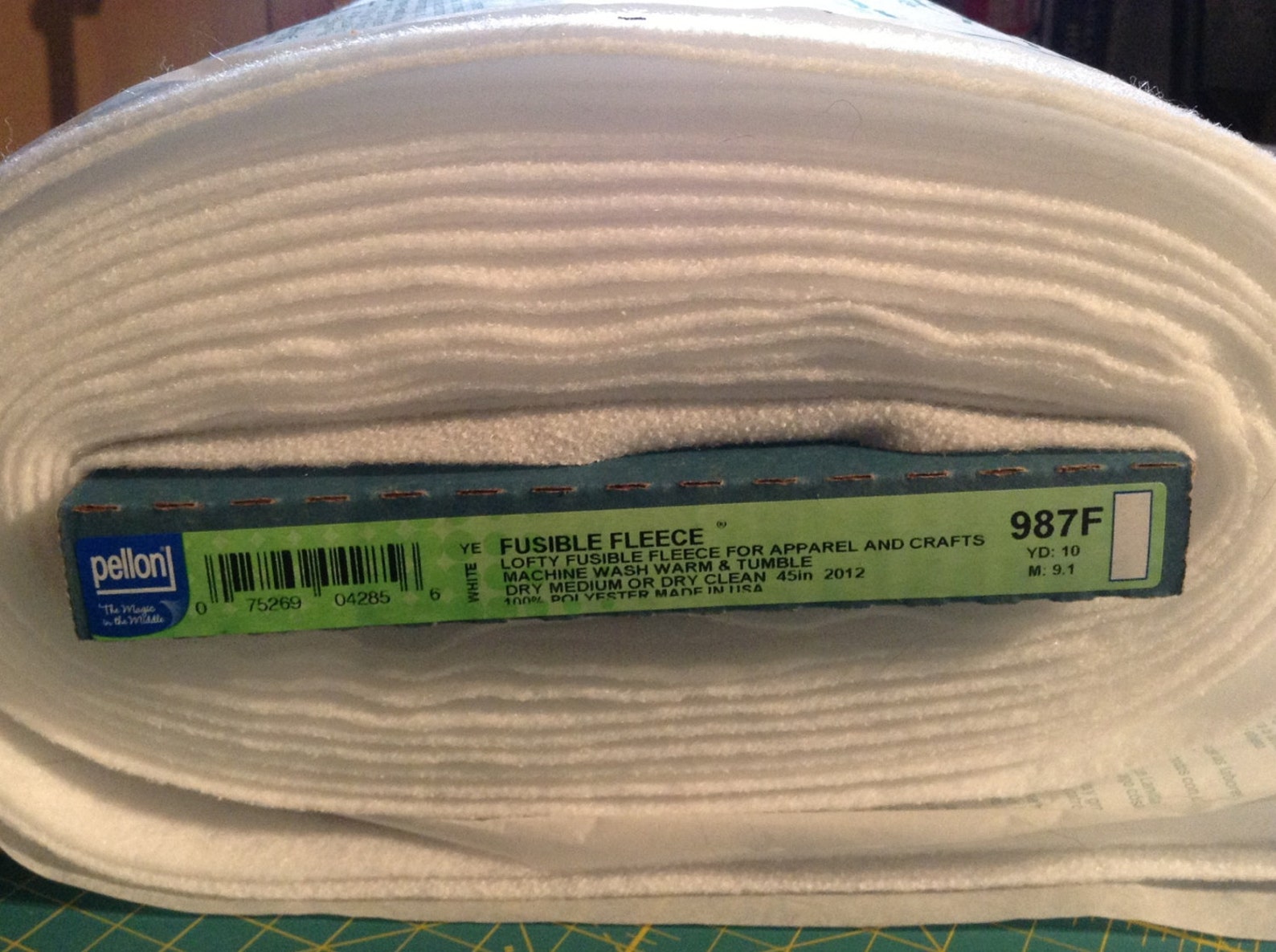 Pellon Fusible Fleece 987F 100 Polyester Ironon Fleece for Etsy