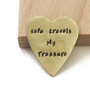 POCKET HUG - relation longue distance - jeton de poche coeur - cadeaux pour lui - cadeau personnalisé - cadeau de la Saint-Valentin - jeton d&#39;amour