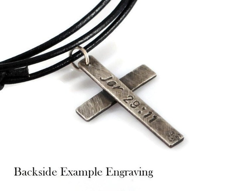 Reserved Listing for Rob Personalized Sterling Silver Cross Necklace.