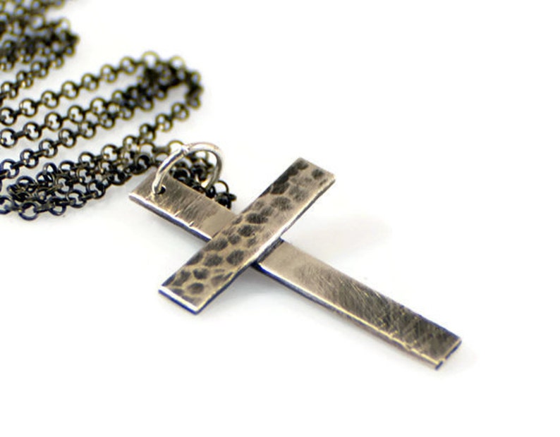 Reserved Listing for Rob Personalized Sterling Silver Cross Necklace.