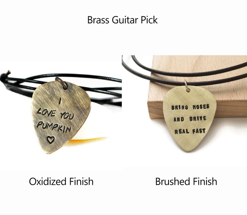 ENGRAVED GUITAR PICK Necklace Custom Guitar Pick Necklace Etsy