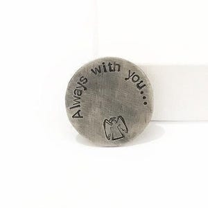 Always With You - Pocket Hug - Miss You - Verlies van sympathie van moeder - Herdenkingscadeau - In Loving Memory - Een knuffel verzenden - Aangepaste zaktoken