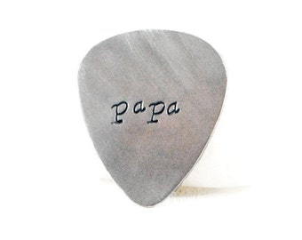 Mens Personalized Guitar Pick, Custom Guitar Pick, Daddy Gift, Hand Stamped Pick, Personalized Gift For Him, New Dad Gift, Fathers Day Gift