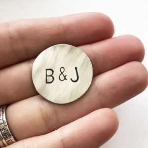 Mens Personalized Golf Ball Marker, Custom Wallet Insert, Initials Golf Marker, Engraved Pocket Token, Engraved Coin, Gifts For Men Women image 3