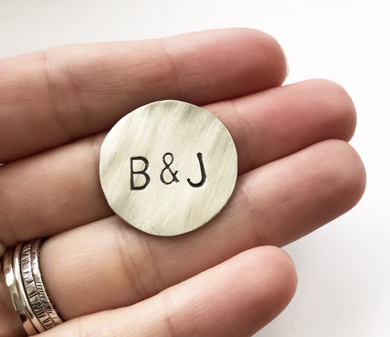 Mens Personalized Golf Ball Marker, Custom Wallet Insert, Initials Golf Marker, Engraved Pocket Token, Engraved Coin, Gifts For Men Women image 3