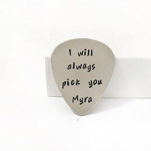 Guitar Player Gifts - Personalised Guitar Plectrum - Valentine Days Gift - Male Birthday Gifts - Long Distance Relationship