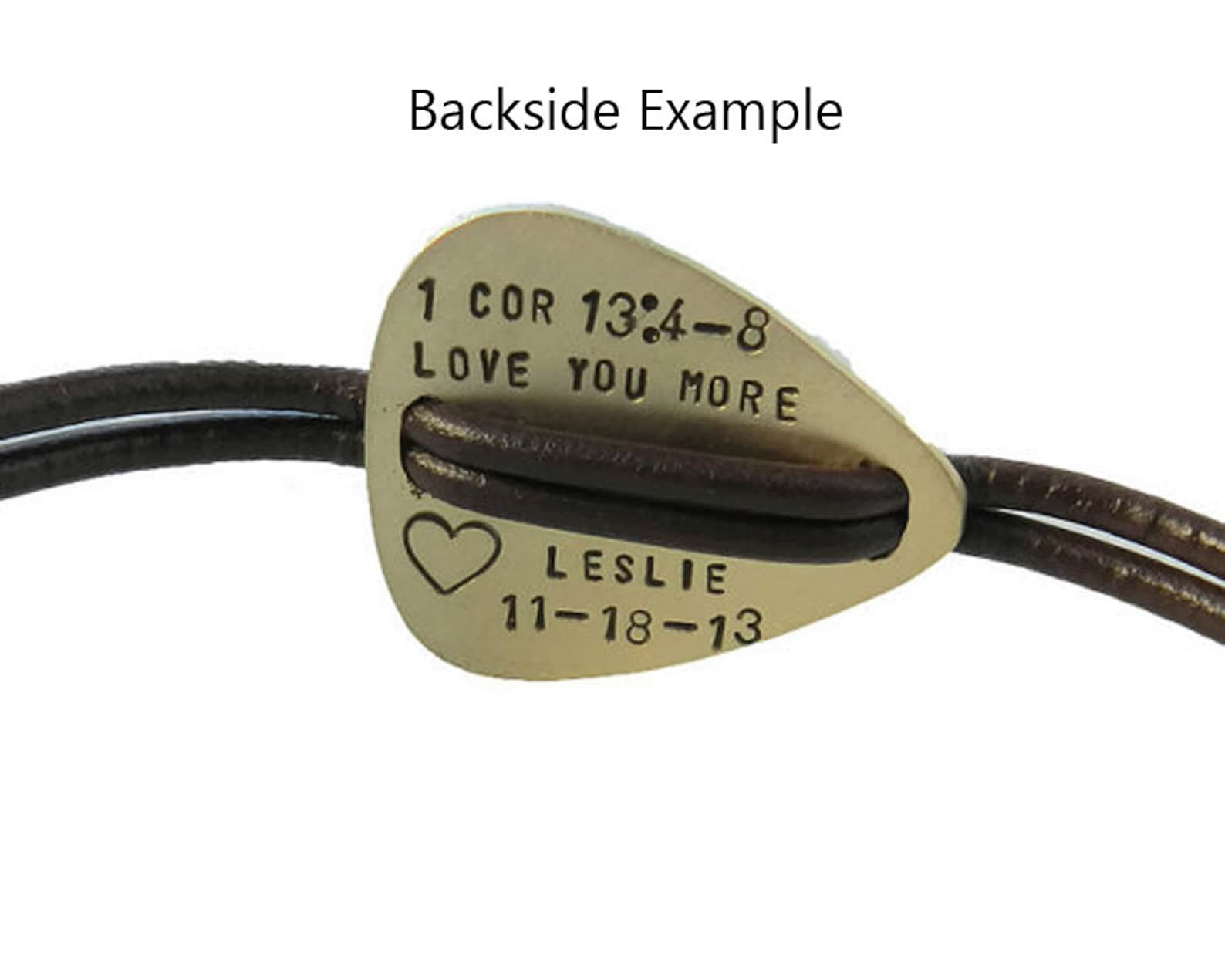 Guitar Pick Bracelet. Personalized Mens Bracelet. Custom Etsy