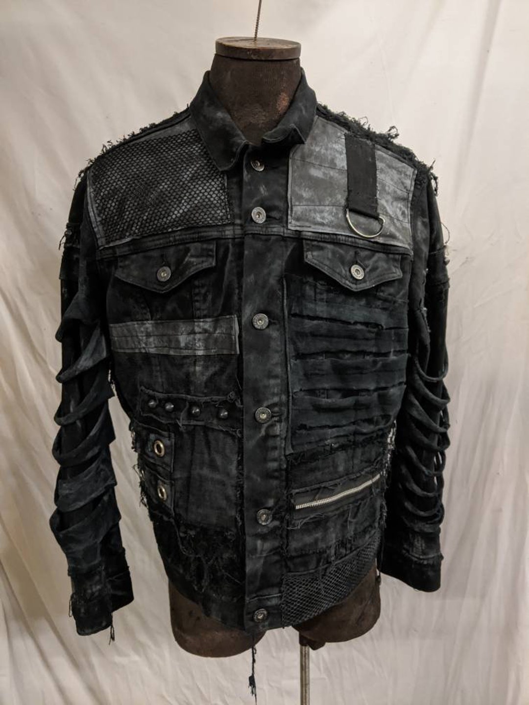 Made to Order Black Denim Doomsday Jacket Etsy