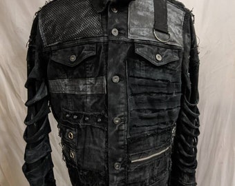 Made to order Black denim Doomsday jacket