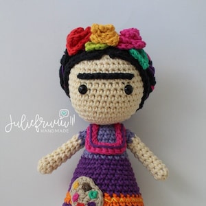 PATRON/PATTERN Descarga instantánea de archivo PDF Frida Muñeca Mexicana Amigurumi Muñeca de ganchillo hecha a mano Instrucciones en pdf muñeca de crochet