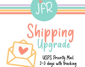 Shipping upgrade - Priority Mail Shipping with Tracking info