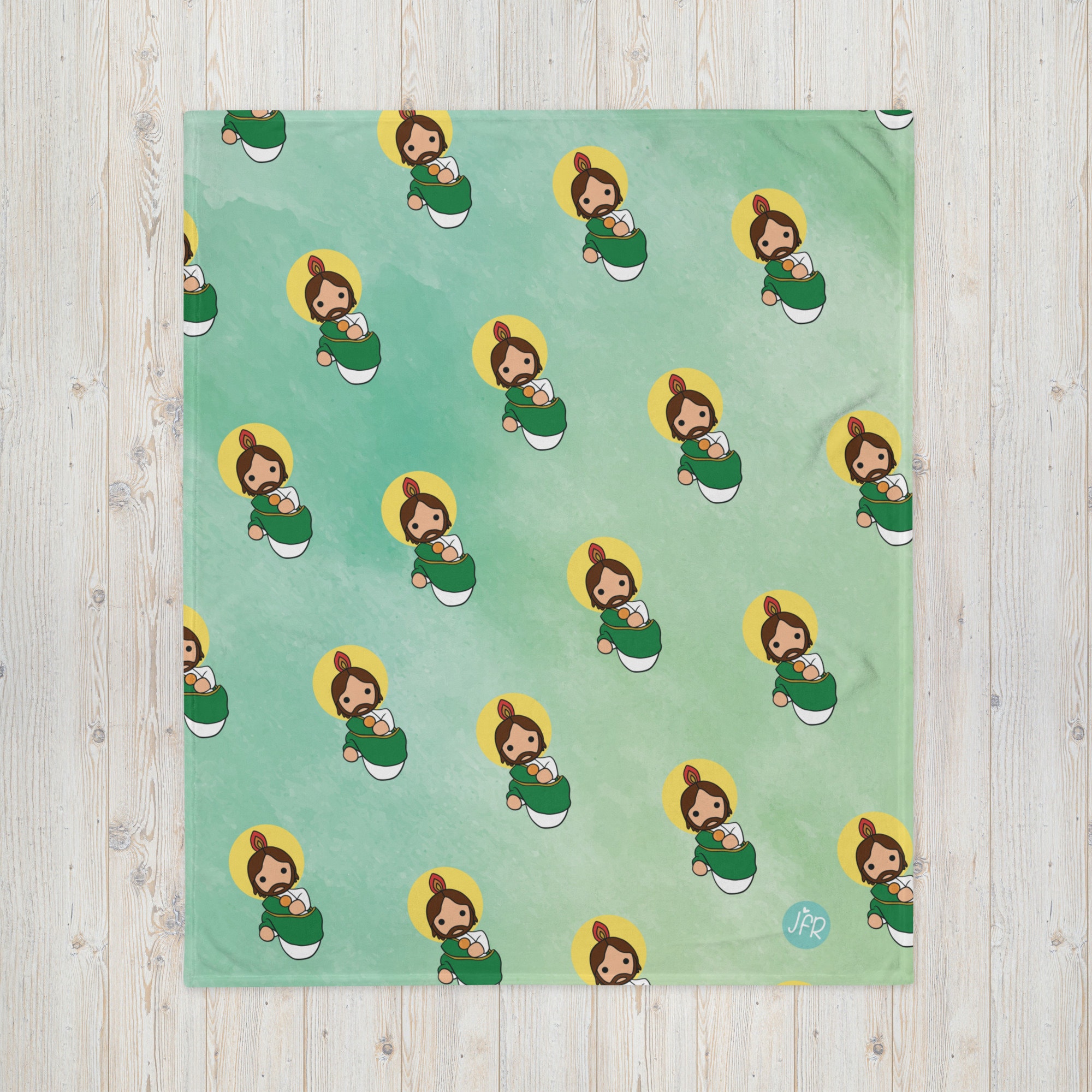 Throw Blanket San Judas Tadeo Manta Colcha Saint Jude Thaddeus Etsy