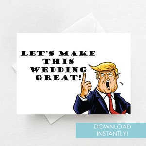 Cartão de casamento engraçado | Cartão de trunfo engraçado, vamos tornar este casamento ótimo, cartão de pedido do padrinho, cartão de pedido engraçado do padrinho - download instantâneo