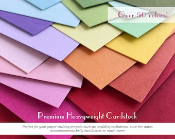 Matte Finish Heavyweight Cardstock Paper Packs, DIY Wedding Invitations, Matte Paper for Card Making, Wedding Supplies, Scrapbooking