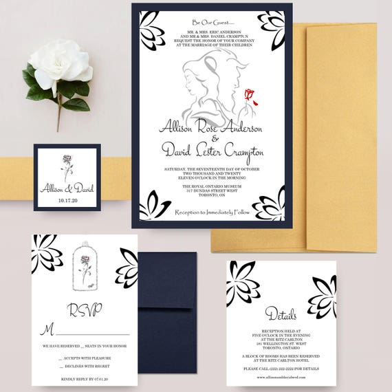 Belle 2-Layer Wedding Invitations