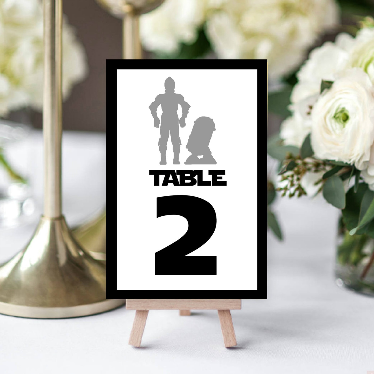 Star Wars Table Numbers Disney Theme Weddings Fairytale Etsy