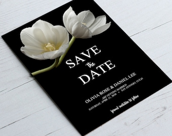 Scuro floreale salva le carte data, matrimonio salva le date, scuro botanico salva la data, annunci di nozze, carte di fidanzamento