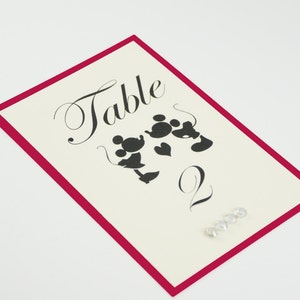 Mickey Mouse Table Numbers Disney theme weddings Mickey | Etsy