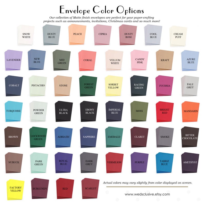 Square Euro Flap Wedding Invitation Envelopes, DIY Wedding Invitations ...