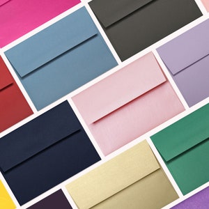 Enveloppes pour faire-part de mariage, faire-part de mariage à faire soi-même, Enveloppes pour faire-part A7, papier métallisé, Fournitures de mariage - COMMANDE MINIMUM DE 25