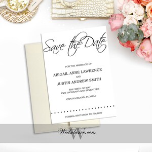 Save the Date Cards, Classy Wedding Suite, Calligraphy Wedding Announcements, Elegant Wedding Invites