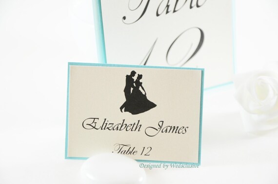 Cinderella Place Cards Cinderella Wedding Disney Wedding Etsy