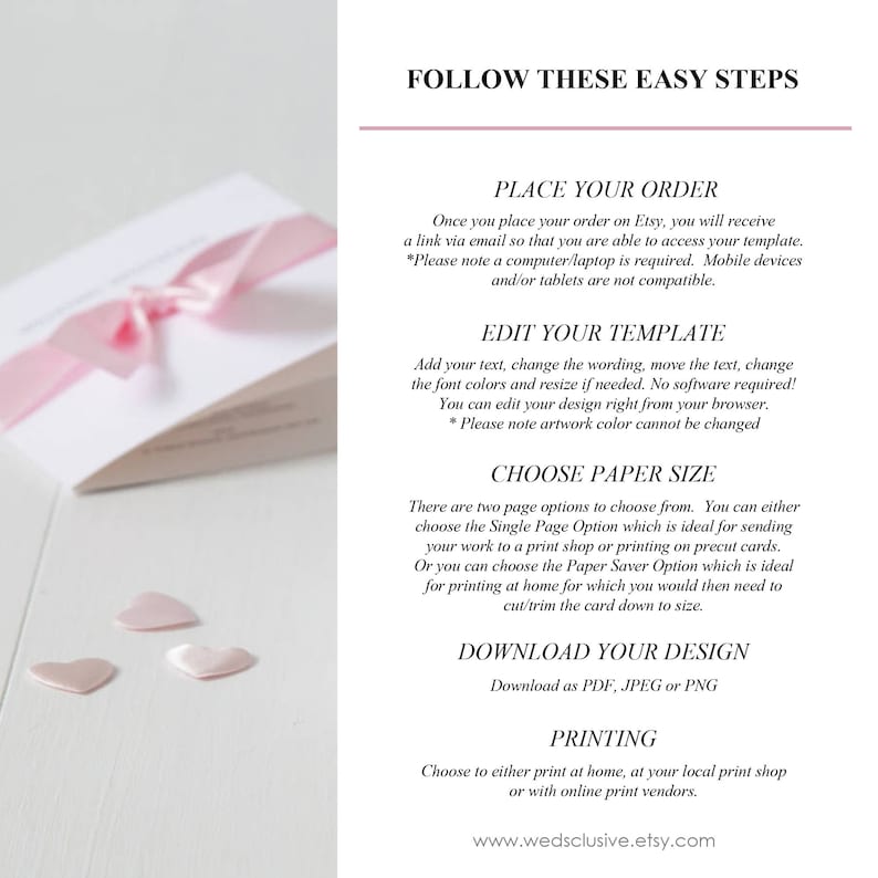 Minimal Wedding Invitation Template, Minimalist Wedding Invite Suite, Editable Template Wedding Invitations, Modern Invites image 7