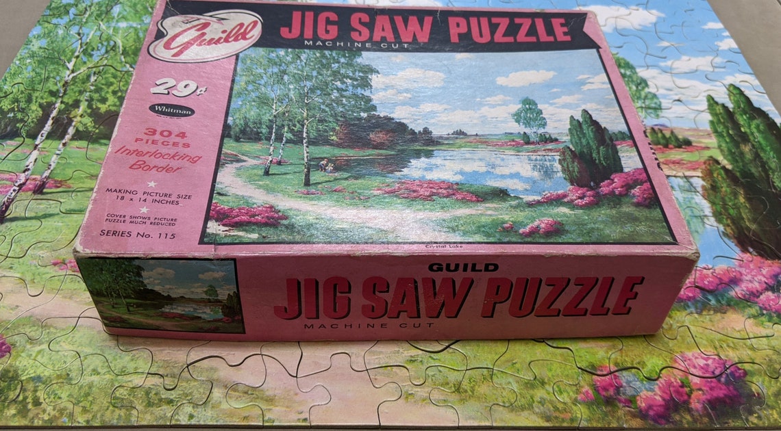 Jigsaw Puzzle Vintage 304 Pieces Whitman Guild Mid Century Etsy
