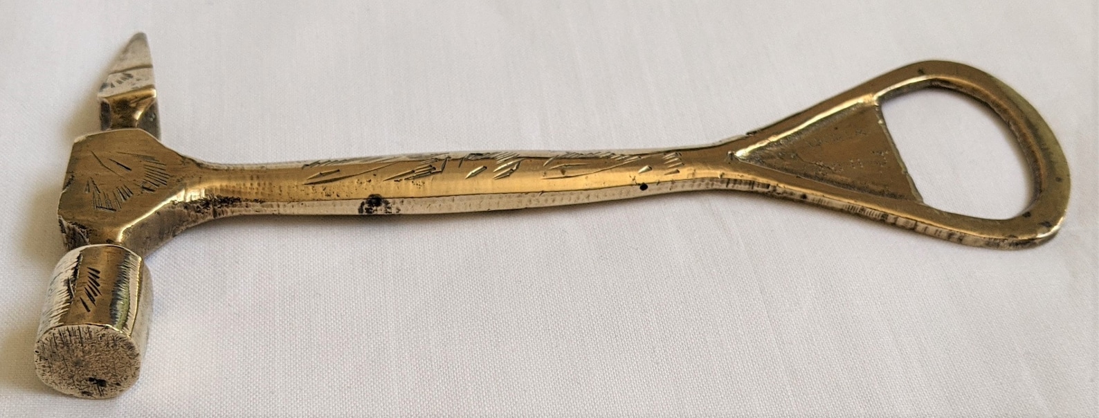 Bottle Opener & Ice Pick Hammer Breaker Solid Brass Vintage Etsy