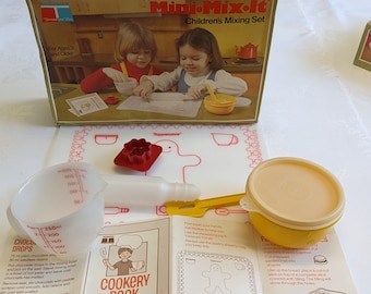 Tupperware Mini Mix It Children Mixing Set Vintage Toy 3+ London 1979 Unused BNIB