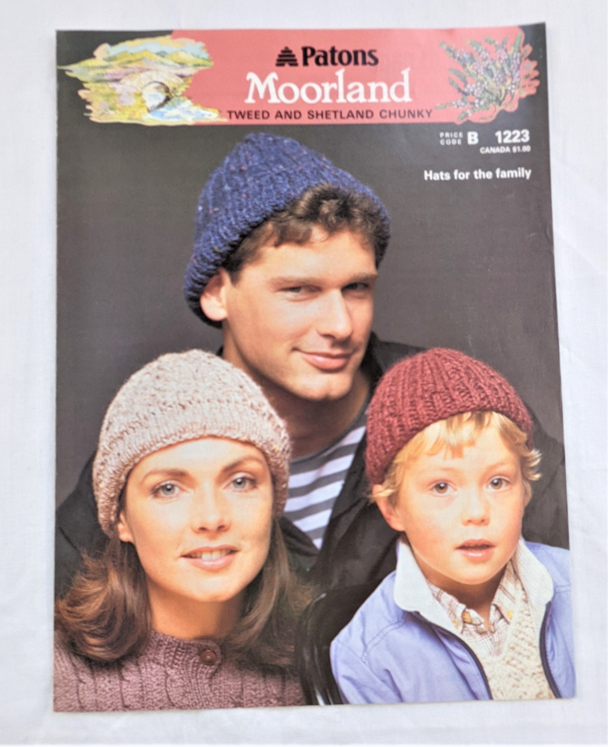 Cagoule enfant adulte T sac chapeau béret casque Sirdar 9442 patron de  tricot vintage PDF -  France