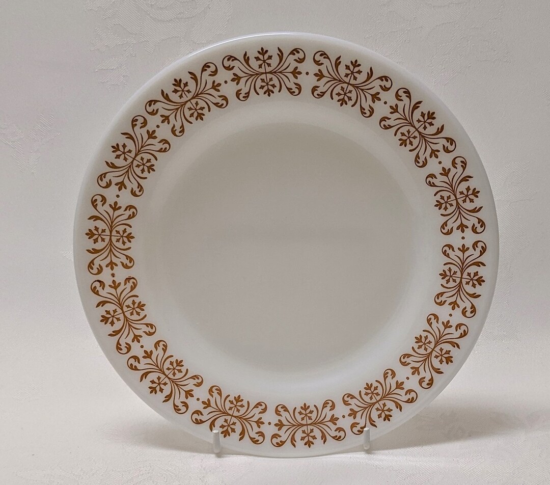 8.75 Dessert Luncheon Plate Vintage 1970s Round Copper Etsy