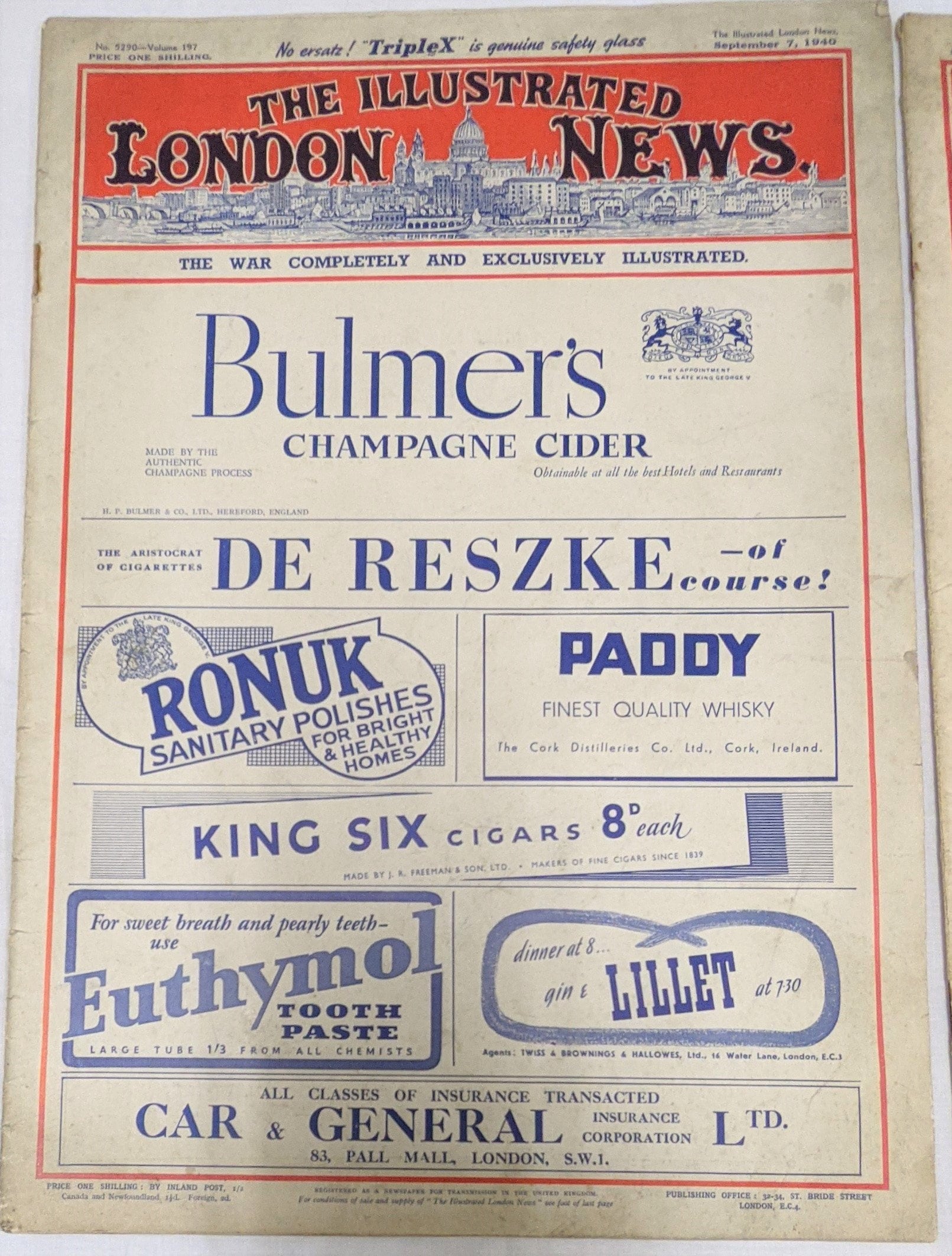 1 X Illustrated London News Original Vintage Newspaper 1938 Etsy UK