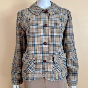 1960’s Pendleton Plaid Wool Jacket sz M