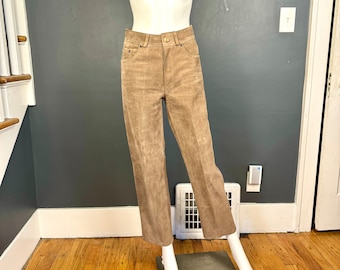 1970’s Carla New York Taupe Suede Pants 27”