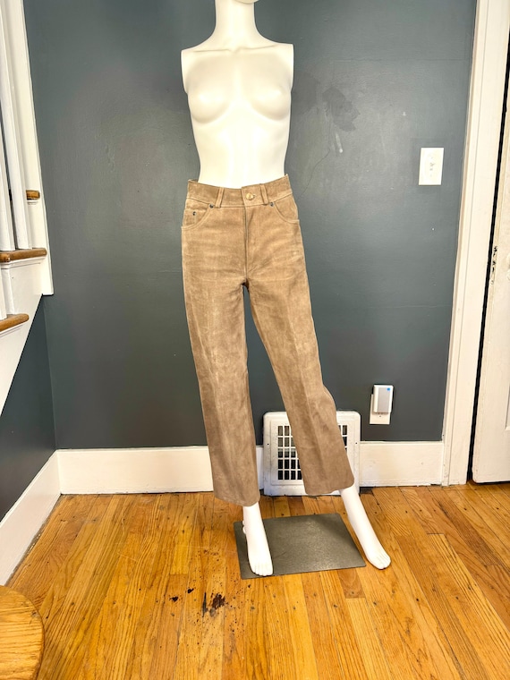1970’s Carla New York Taupe Suede Pants 27”