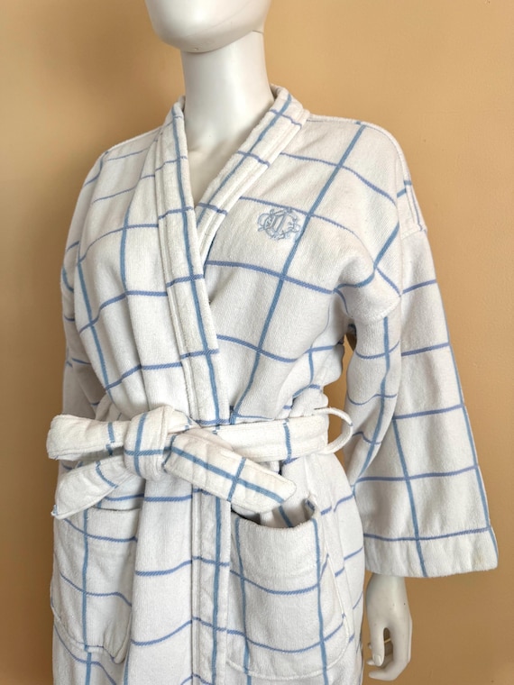1980’s Christian Dior Cotton Terrycloth Robe sz L