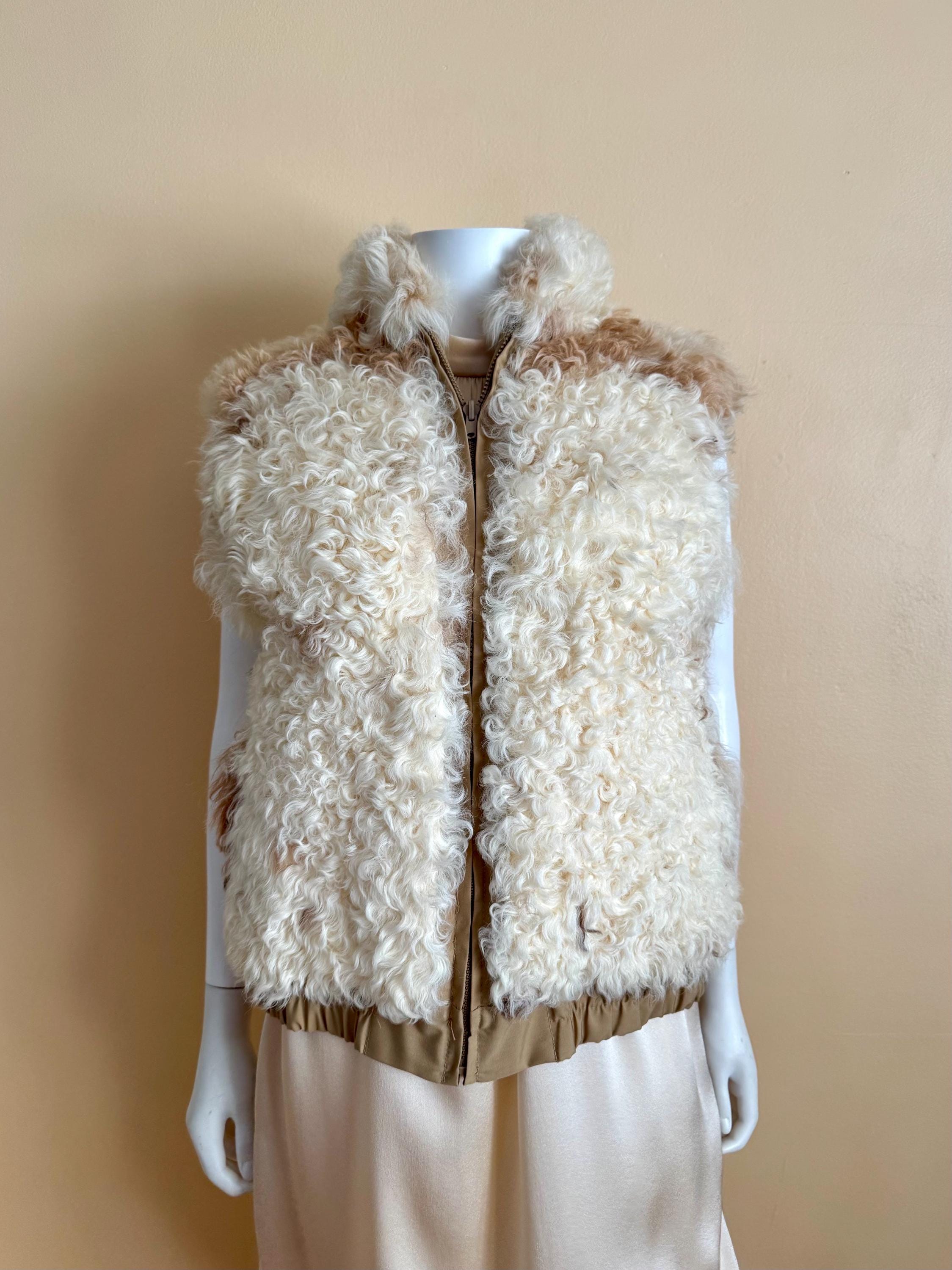 THINKFUR Curly Fur Minimal Vest 2023AW Sweater Vests