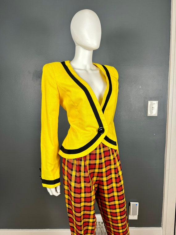 1980’s Victor Costa for Neiman Marcus Yellow Linen