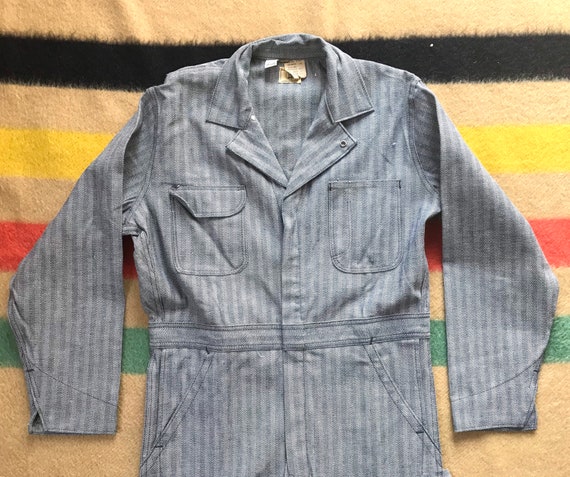 NOS Wrangler Blue Bell Cotton Herringbone Twill Co