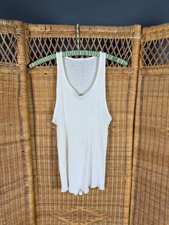 Vintage 1970’s Ribbed Cotton Undershirt