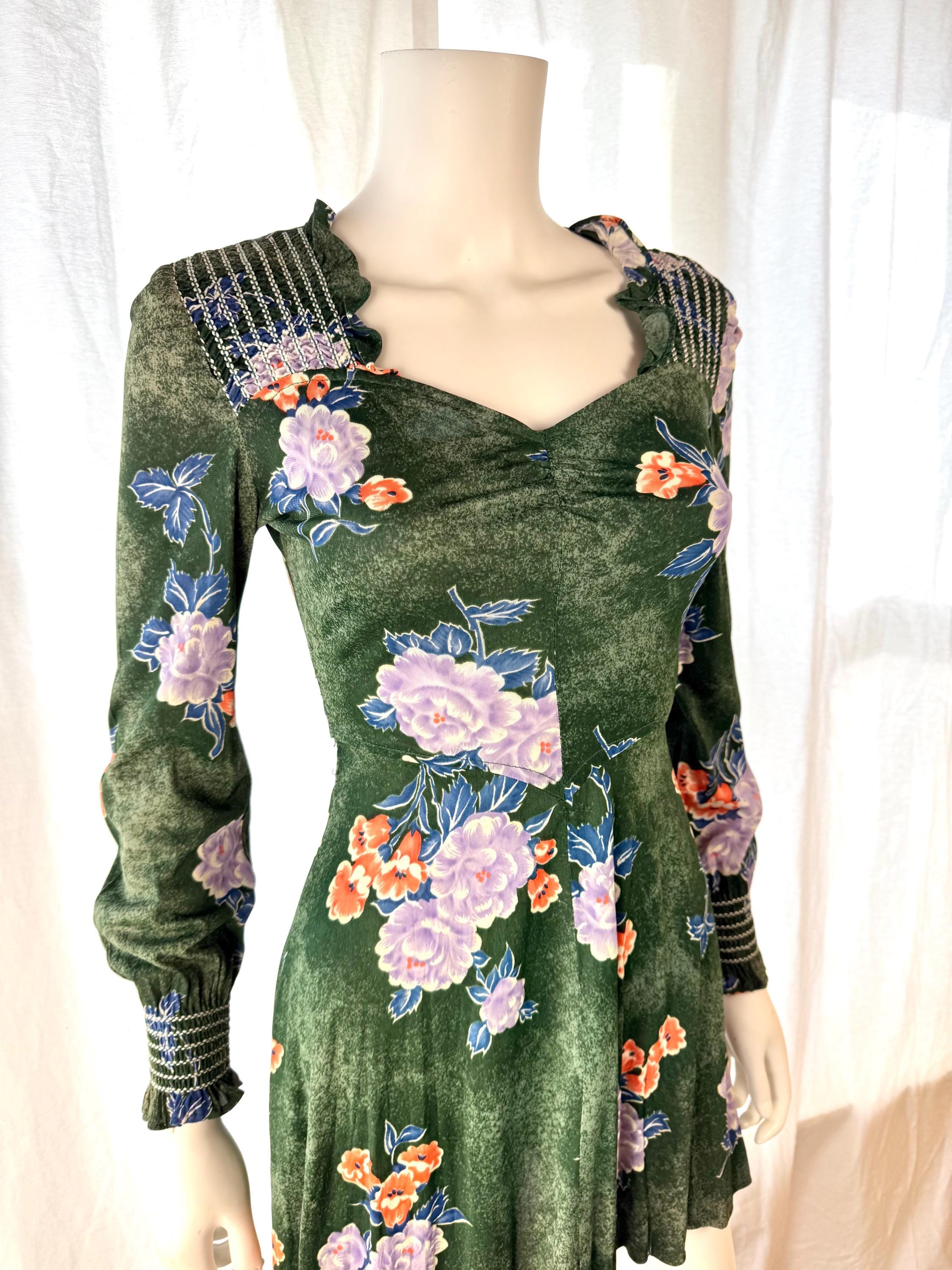 Green Babydoll Dress - Etsy