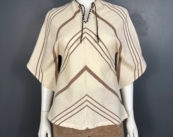 1970’s Angel Wing Cotton Blouse sz S