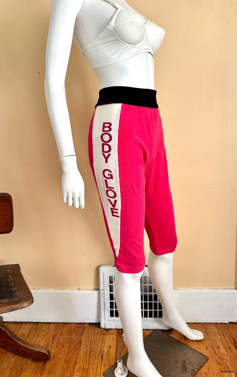 1980’s Body Glove High Waist Capri Leggings sz M image 3