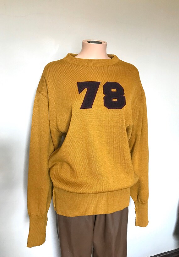 1940's Men's Wool Varsity Athletics Sweater sz XL
