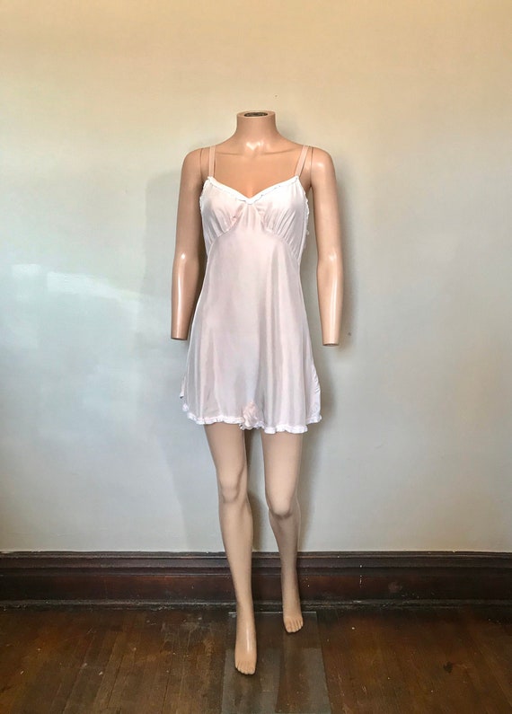 1930’s Peach Rayon Babydoll Romper sz M
